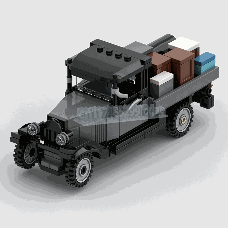 Vintage Collectible Trucks - 213 ชิ้น รถบรรทุกขนส่งสินค้าสไตล์วินเทจ โมเดลบล็อกประกอบ MOC ของเล่นสร้างสรรค์