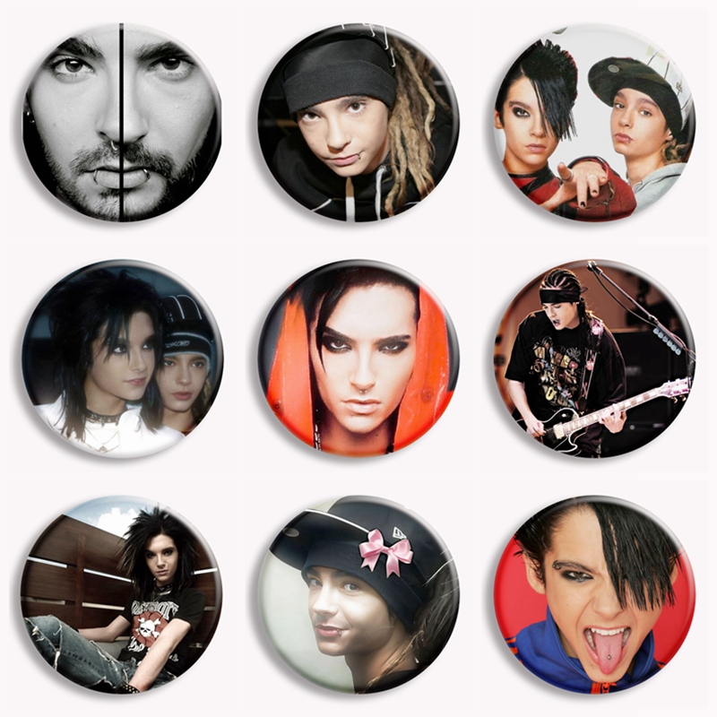 Vintage Collectible Accessories - สายรัดร็อค TOKIO โรงแรม kaulitz วินเทจกระดุมแบบกอธิคโลหะพังค์กระเป๋าเข็มกลัดอุปกรณ์เสริมสำหรับคนรักดนตรีสะสม