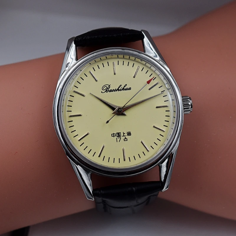 Vintage Collectible Watches - โบราณเซี่ยงไฮ้นาฬิกาสําหรับชาย Vintage นาฬิกาข้อมือ 8120 Hand Wind