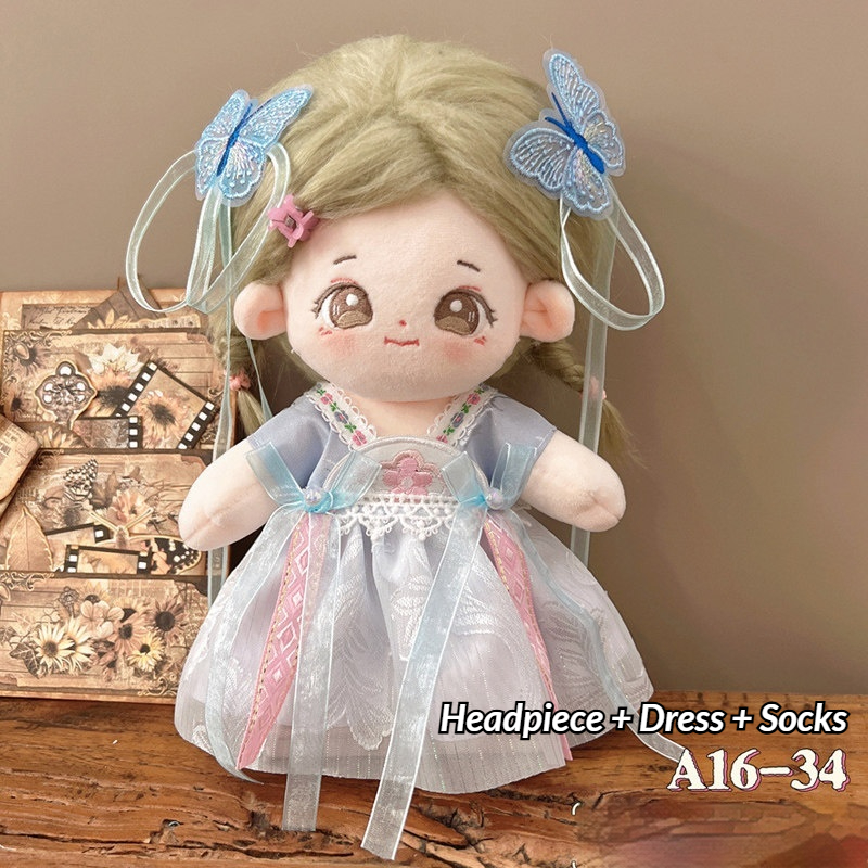 ชุดฮันฝูสไตล์จีนสำหรับตุ๊กตาผ้ - Vintage Collectible Accessories บทวิจารณ์และราคา