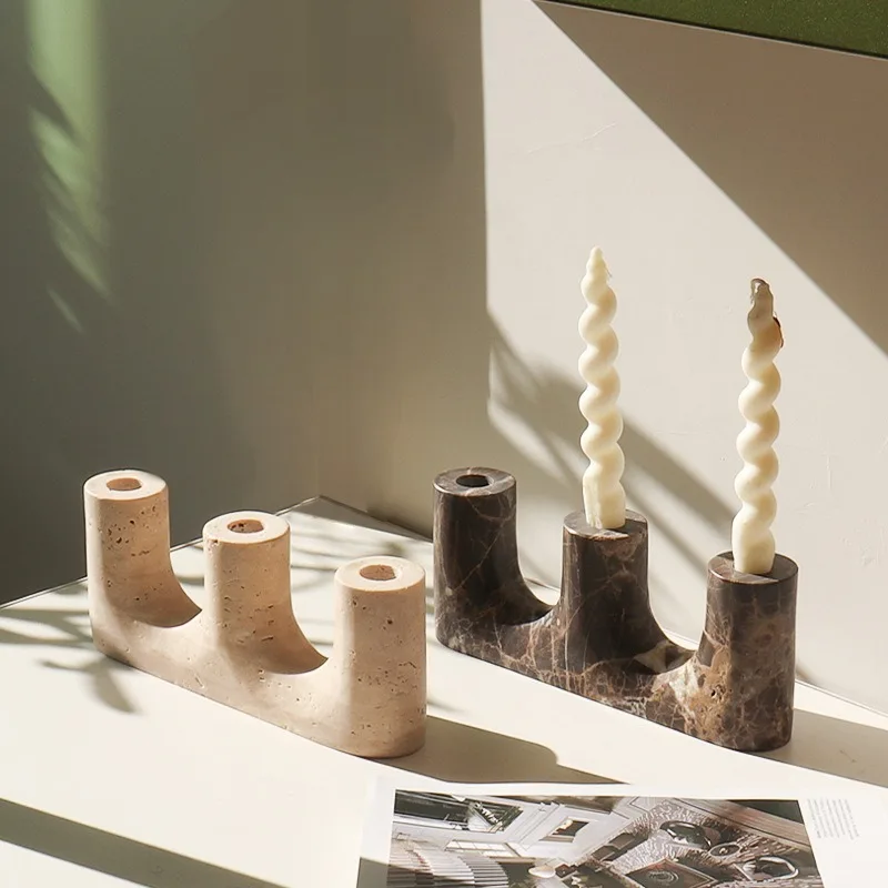 เชิงเทียนหินอ่อนธรรมชาติสไตล์ว - Vintage Collectible Marbles บทวิจารณ์และราคา