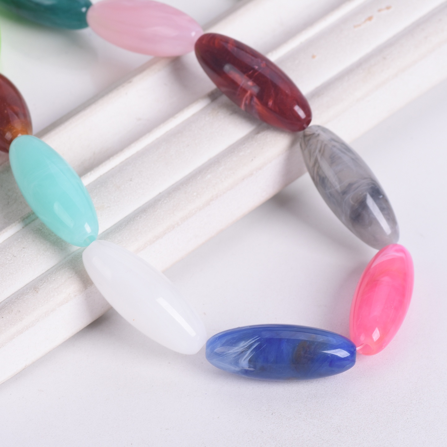 ลูกปัดอะคริลิกพลาสติกลายหินอ่อ - Vintage Collectible Marbles บทวิจารณ์และราคา