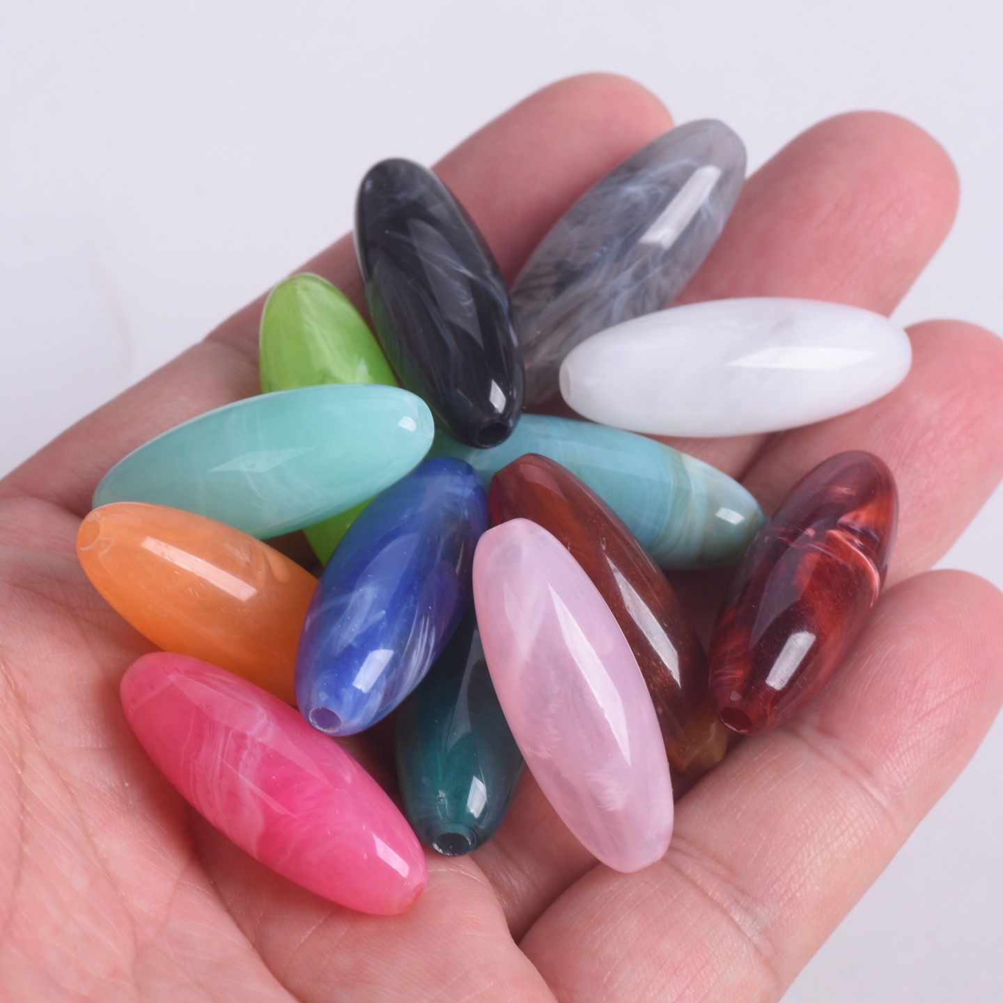 ลูกปัดอะคริลิกพลาสติกลายหินอ่อ - Vintage Collectible Marbles บทวิจารณ์และราคา