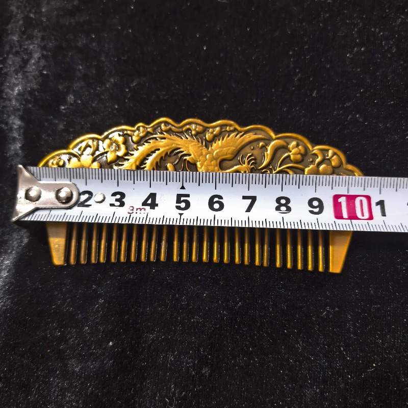 หวีผมแกะสลักลายดอกไม้และนกฟีนิ - Vintage Collectible Accessories บทวิจารณ์และราคา