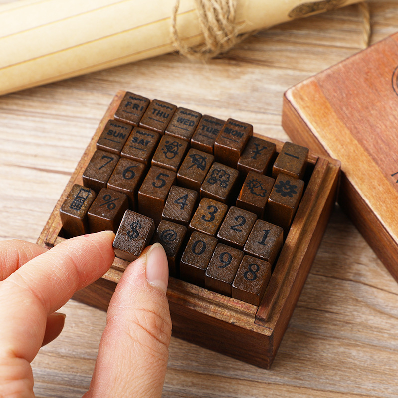 ชุดแสตมป์ตัวอักษร 28 ชิ้น/กล่อ - Vintage Collectible Stamps บทวิจารณ์และราคา