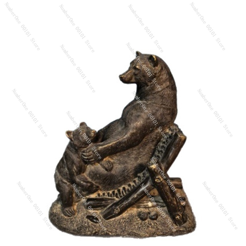ของตกแต่งรูปหมีทองสัมฤทธิ์โบรา - Vintage Collectible Bears บทวิจารณ์และราคา