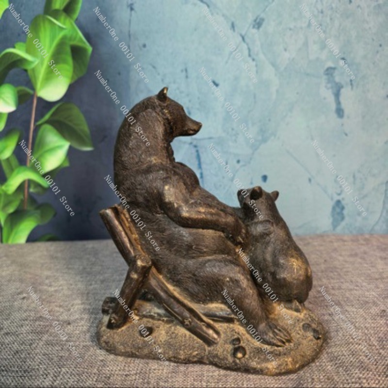 ของตกแต่งรูปหมีทองสัมฤทธิ์โบรา - Vintage Collectible Bears บทวิจารณ์และราคา