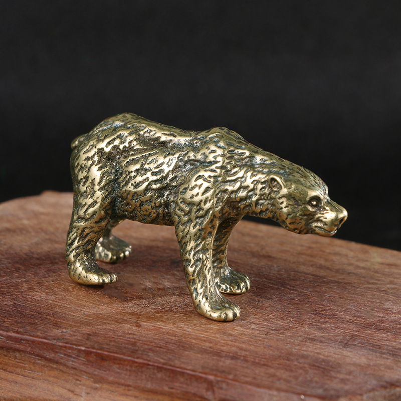รูปปั้นหมีทองเหลืองโบราณสไตล์จ - Vintage Collectible Bears บทวิจารณ์และราคา
