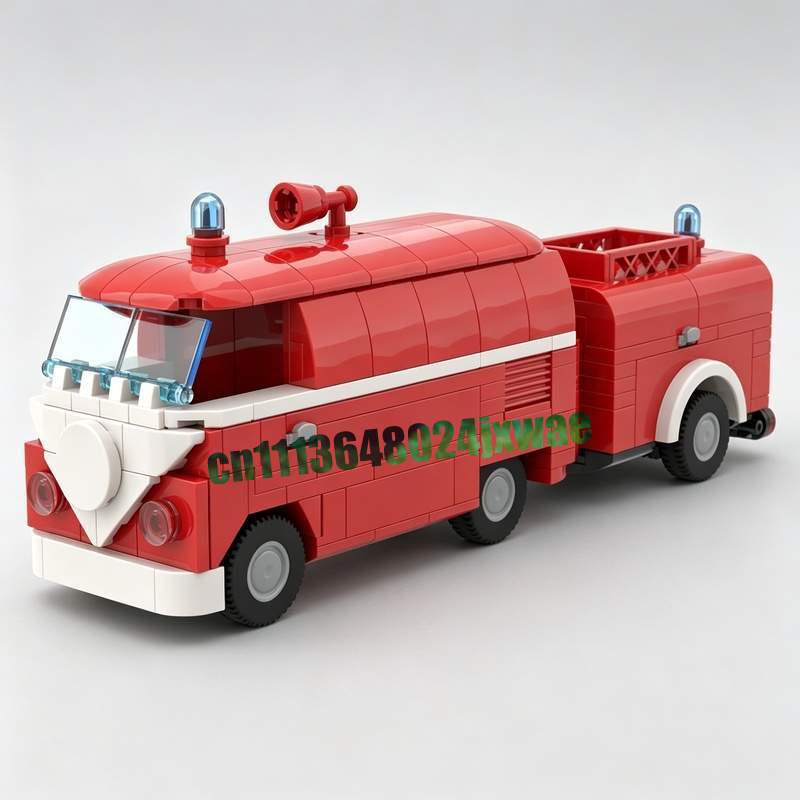 369 ชิ้น MOC รถดับเพลิงวินเทจ  - Vintage Collectible Trucks บทวิจารณ์และราคา