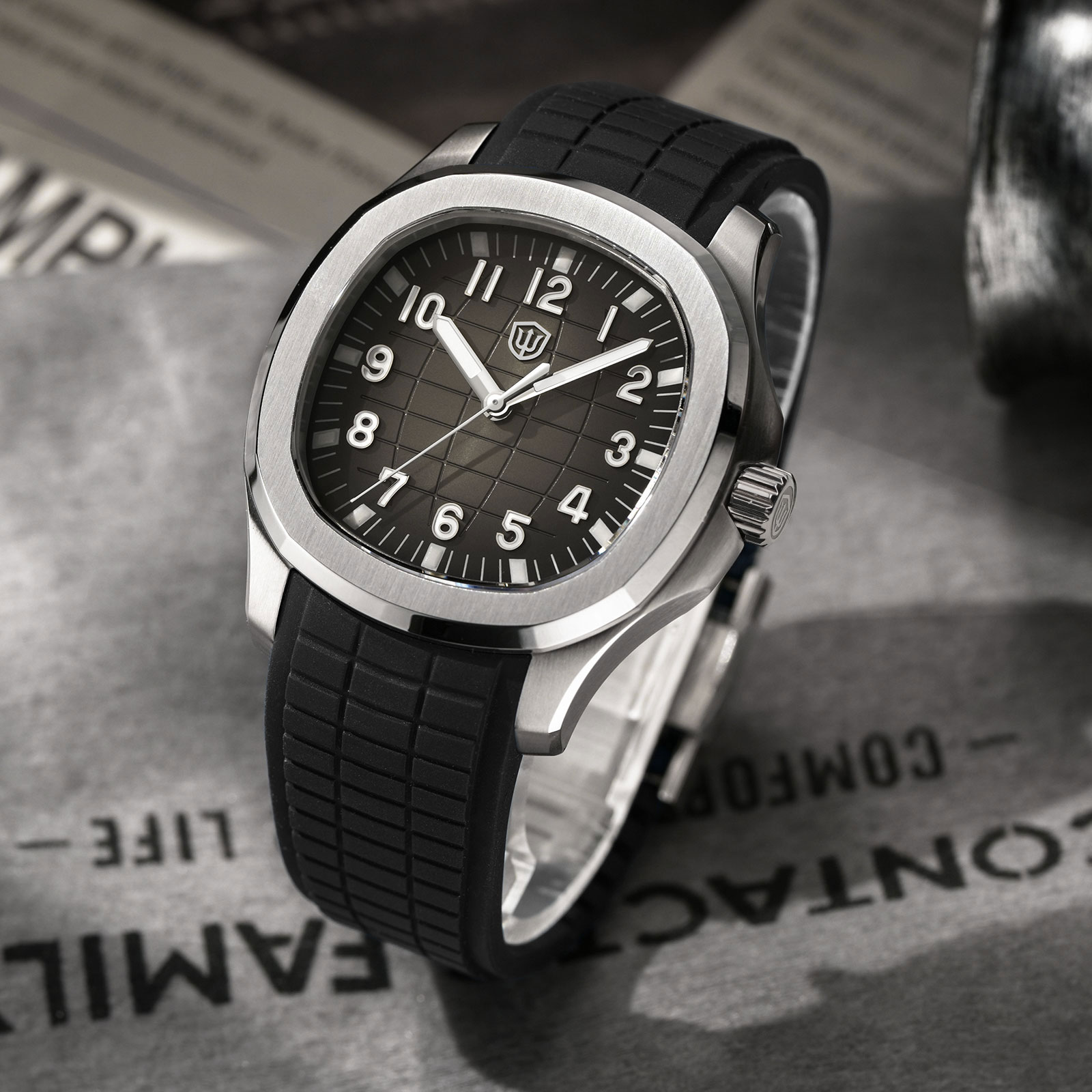 Watchdives WD008 38 มมนาฬิกาดำ - Vintage Collectible Watches บทวิจารณ์และราคา