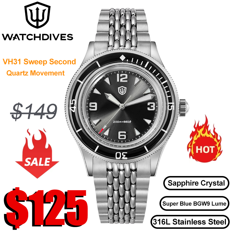 วอทช์ไดวิส WD50Q นาฬิกา VH31 ค - Vintage Collectible Watches บทวิจารณ์และราคา