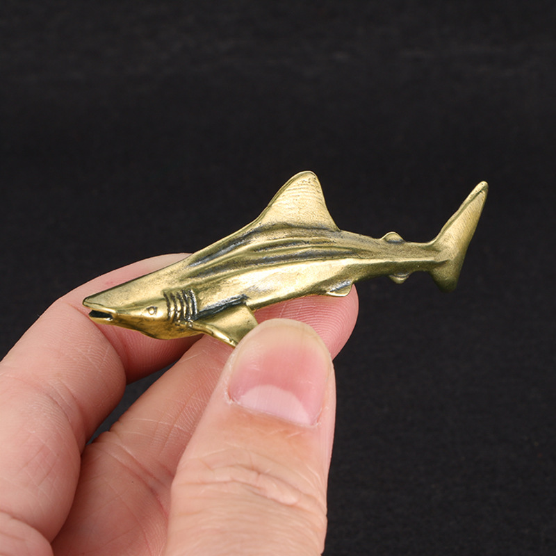 รูปปั้นฉลามทองเหลืองสไตล์วินเท - Vintage Collectible Christmas Ornaments บทวิจารณ์และราคา
