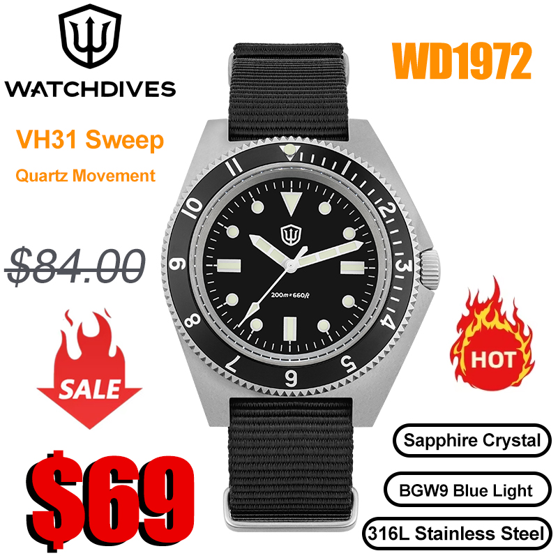 Watchdives WD1972 ควอตซ์นาฬิกา - Vintage Collectible Watches บทวิจารณ์และราคา