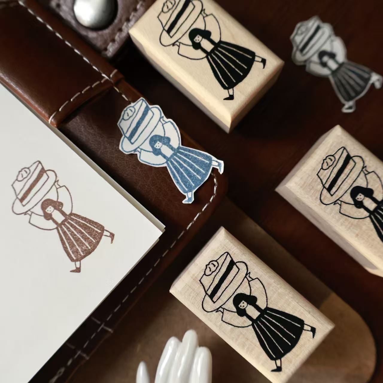 แสตมป์ไม้ลายร่มเค้กสไตล์วินเทจ - Vintage Collectible Stamps บทวิจารณ์และราคา